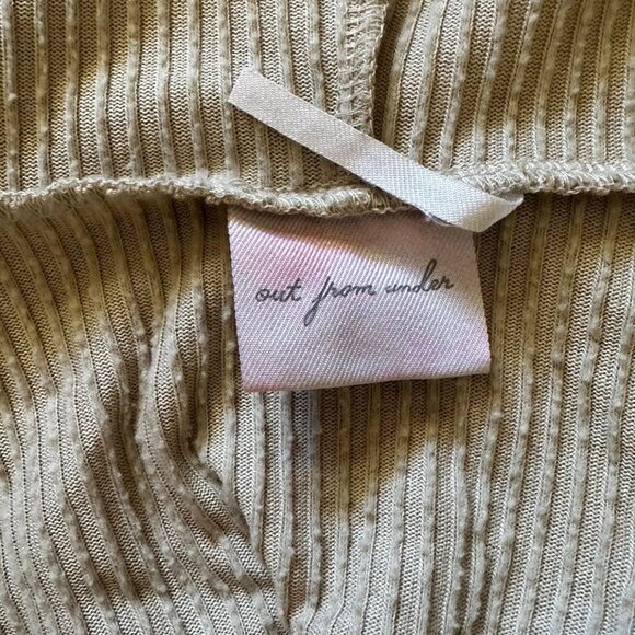 Urban Outfitters Out From Under Colette Open Front Hooded Cardigan Beige Small - Picture 9 of 14